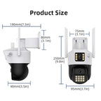 QX86 Motion Tracking Night Vision Smart Camera Supports Voice Intercom, Plug Type:EU Plug(White)