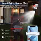 QX86 Motion Tracking Night Vision Smart Camera Supports Voice Intercom, Plug Type:EU Plug(White)