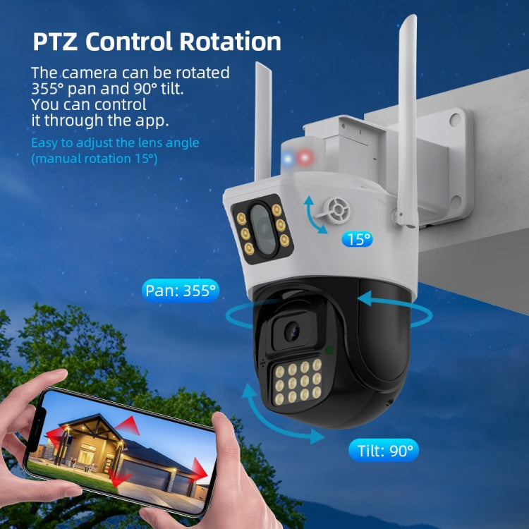 QX86 Motion Tracking Night Vision Smart Camera Supports Voice Intercom, Plug Type:UK Plug(White)