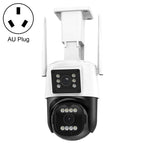QX103 Humanoid Recognition AI Alarm WiFi Dome Dual IP Camera(AU Plug)