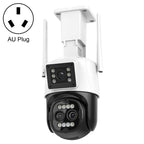 QX103 Humanoid Recognition AI Alarm WiFi Dome Triple IP Camera(AU Plug)