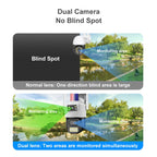 QX105 2MP Outdoor Waterproof WiFi Dual Lens Surveillance Camera(EU Plug)
