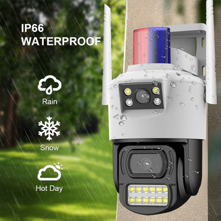 QX105 2MP Outdoor Waterproof WiFi Dual Lens Surveillance Camera(AU Plug)