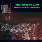 QX109 Dual Lens Smart HD Dome WiFi Camera(EU Plug)
