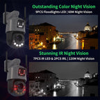 QX109 Dual Lens Smart HD Dome WiFi Camera(US Plug)