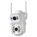 QX95 6MP WiFi Dual Camera Supports Two-way Voice Intercom & AI Recognition(AU Plug)