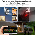QX101 6MP WiFi Dual Camera Supports Two-way Voice Intercom & Infrared Night Vision(EU Plug)