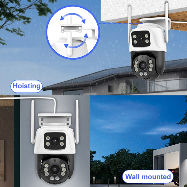 QX101 6MP WiFi Dual Camera Supports Two-way Voice Intercom & Infrared Night Vision(AU Plug)