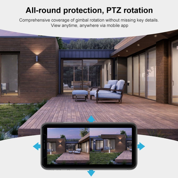 QX102 3MP WiFi Triple Camera Supports Two-way Voice Intercom & Infrared Night Vision(US Plug)