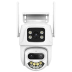 QX102 3MP WiFi Triple Camera Supports Two-way Voice Intercom & Infrared Night Vision(UK Plug)