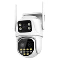 QX104 3MP WiFi Triple Camera Supports Human Face Recognition & AI Alarm(UK Plug)