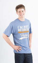 I'm not Retired Men's Bamboo Viscose/Organic Cotton Short Sleeve Graphic T-Shirt