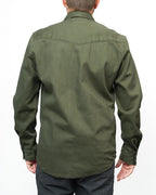 Earl Denim Shirt - Dusty Olive