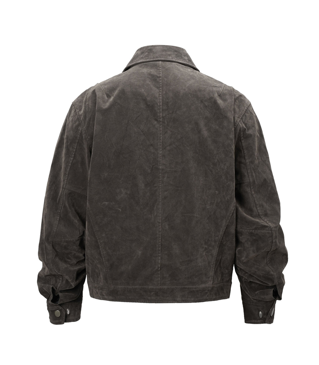 BROWN SUEDE WORK JACKET