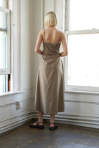 HAPPILY YOURS WOVEN MIDI DRESS