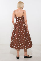 HARMONY HORIZON WOVEN MIDI DRESS
