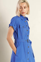 SOUL ON FIRE WOVEN MIDI DRESS