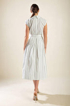 INCREDIBLY SENSATIONAL WOVEN MIDI DRESS