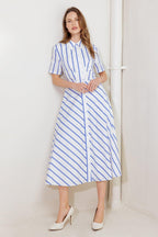 YOU HAD ME AT WOVEN MIDI DRESS