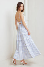 BREEZE NOTE WOVEN MIDI DRESS