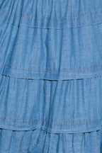 ETERNAL DESIRE DENIM MIDI DRESS
