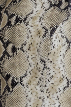 SNAKE GLAM FAUX LEATHER MINI DRESS