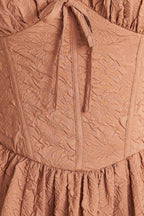 EARTHBOUND CHARM WOVEN MIDI DRESS