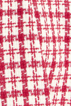 CHERRY CHECK TWEED MINI DRESS