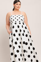PARISIAN SPOTLIGHT WOVEN MIDI DRESS