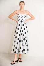 PARISIAN SPOTLIGHT WOVEN MIDI DRESS