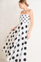PARISIAN SPOTLIGHT WOVEN MIDI DRESS