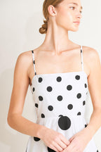 PARISIAN SPOTLIGHT WOVEN MIDI DRESS