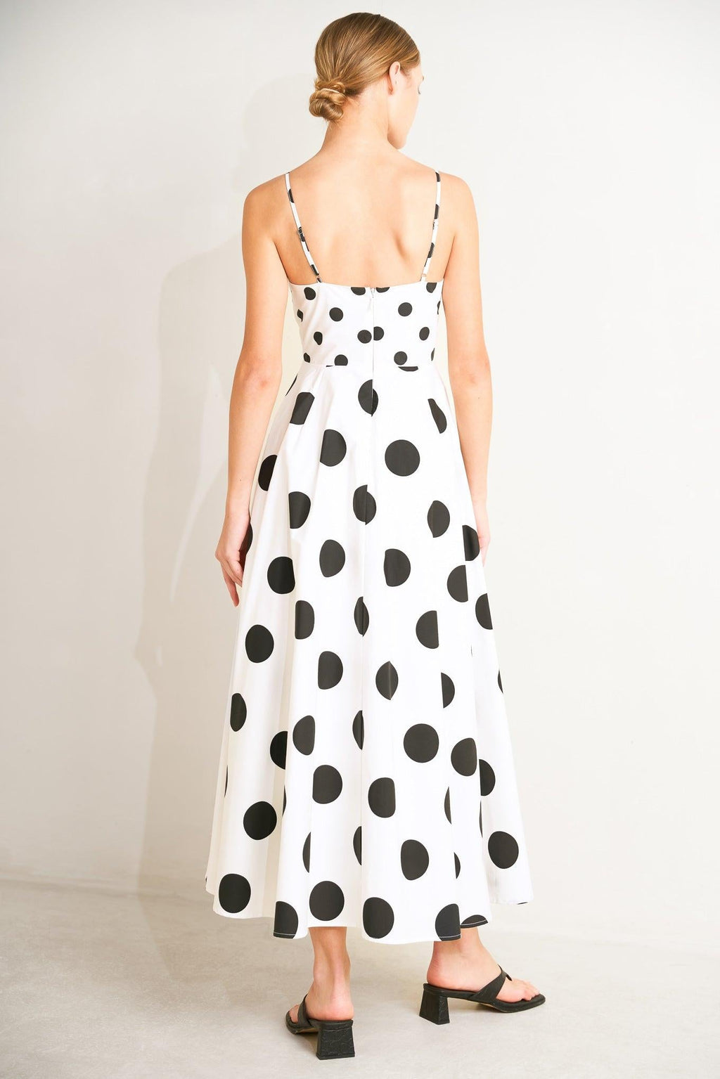 PARISIAN SPOTLIGHT WOVEN MIDI DRESS
