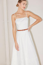 DELICATE ICON WOVEN MIDI DRESS