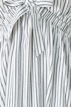 WHISPER STRIPE WOVEN MIDI DRESS