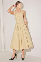 SAHARA GRACE WOVEN MIDI DRESS