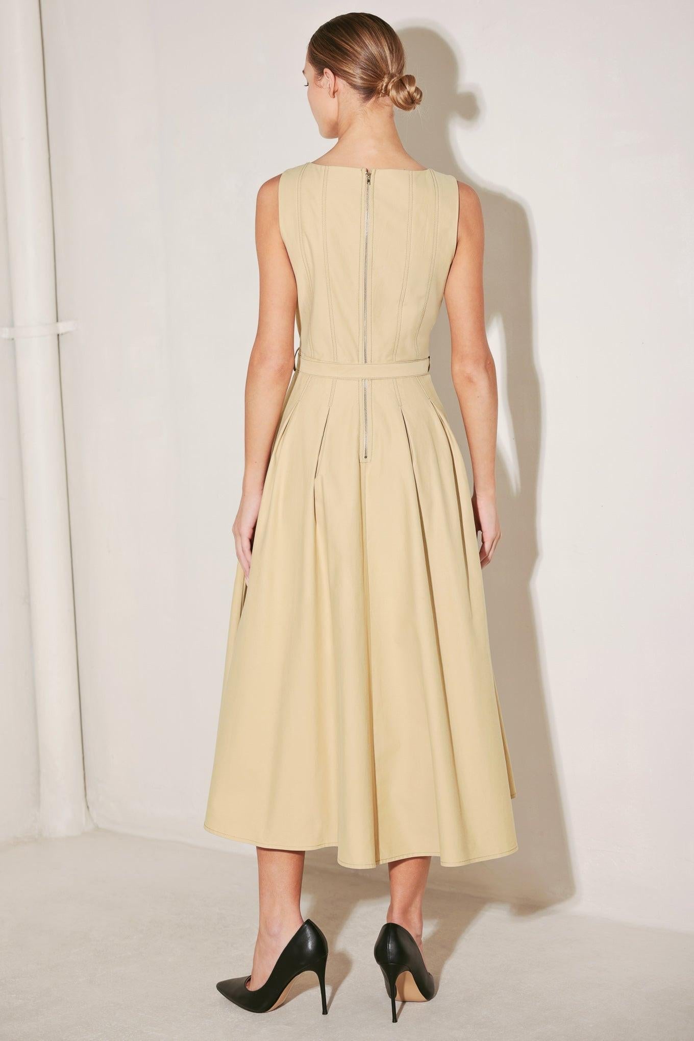 SAHARA GRACE WOVEN MIDI DRESS