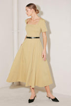 [PREORDER] WARM STONE EDIT WOVEN MIDI DRESS