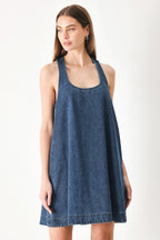 BLUE BREEZE DENIM MINI DRESS