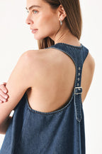BLUE BREEZE DENIM MINI DRESS