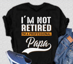 I'm not Retired Men's Bamboo Viscose/Organic Cotton Short Sleeve Graphic T-Shirt