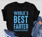 World's Best Farter Men's Bamboo Viscose/Organic Cotton Short Sleeve Graphic T-Shirt