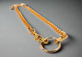 Golden Chain Cascade Necklace – Luxury Gold Statement Necklace