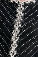 NOIR LINEAR SWEATER KNIT JACKET
