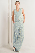 EASY ELEGANCE WOVEN LACE VEST