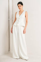 PURE ELEGANCE WOVEN VEST