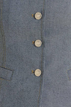 CONFIDENTLY COOL TAILORED WOVEN VEST