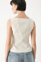 MODERN MINIMAL WOVEN VEST
