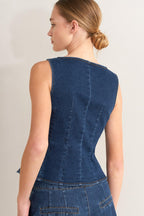 RETRO STREET DENIM VEST
