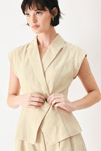DESERT MINIMAL WOVEN VEST